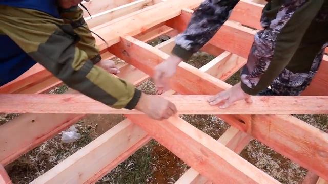 Укладка лаг. Дом 59,6 г.Клин Московская область. смотреть онлайн