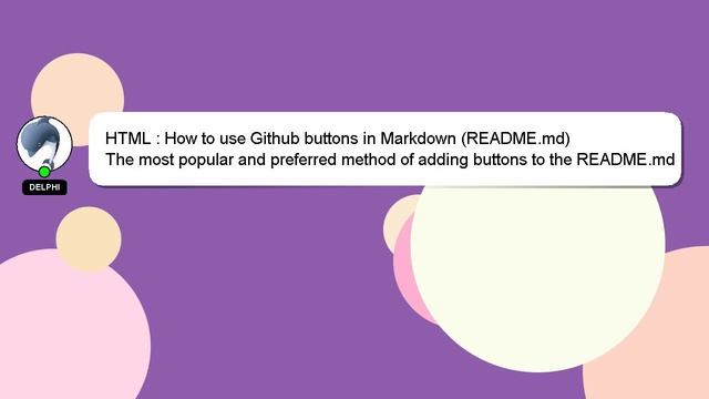 HTML : How to use Github buttons in Markdown (README.md) смотреть онлайн