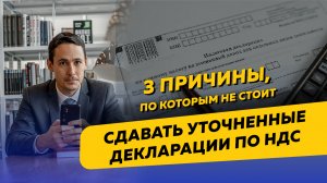 Почему не стоит сдавать уточненные декларации по НДС, НДФЛ и налогу на прибыль. Бизнес и налоги.