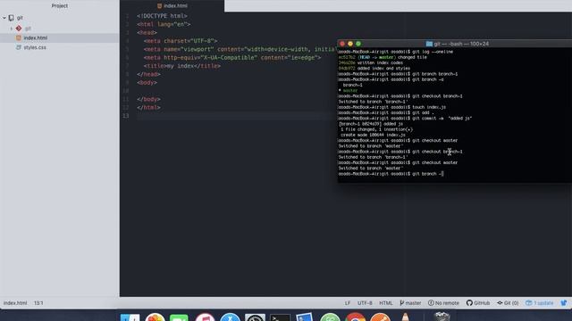 Git & GitHub For Absolute Beginners[7/14]-Branching смотреть онлайн