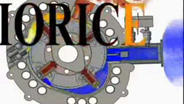 Motor Rotary Engine 2D animation fuel saving New