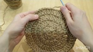 СЕКРЕТЫ ВЯЗАНИЯ КРУГА ИЗ ДЖУТА-МК ЧАСТЬ 1 ПО ВЯЗАНИЮ АЖУРНОГО КОВРИКА