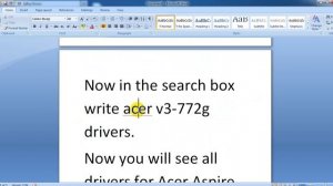 Acer Aspire V3-772G Drivers For Windows 7 (64bit)
