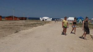 Оленевка village. Крым.  Обзор кемпинга