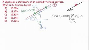 5) Statics - inclined plane 2