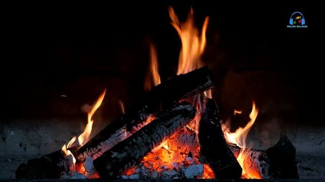 Шум горящего костра. Белый шум для релаксации, медитации и сна. смотреть онлайн