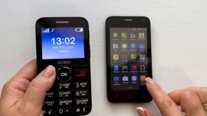 Only Alcatel phones ! Alcatel 2008G vs Alcatel One Touch Pixi First  Incoming & outgoing calls