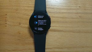 Using Wear Installer 2 with wifi hotspot to install Wear App Picker to a Samsung Galaxy Watch 4