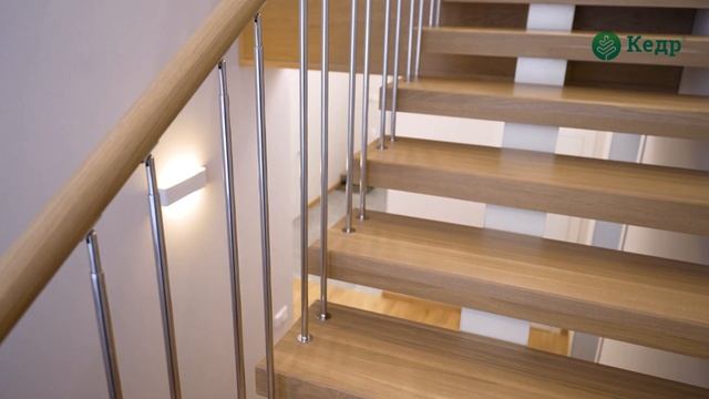 Лестница на монокосоуре в посёлке Зимняя Горка #рмкедр #лестницыказань смотреть онлайн