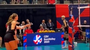 Zehra gunes & Melissa Vargas - Cev volleyball 2023