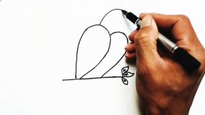 Rasm chizish /Ikki raqamidan rasm chizish/Рисунки из цифр 2,Как нарисовать