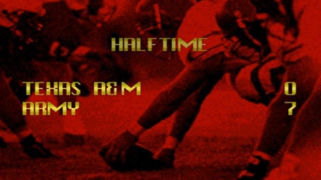 NCAA Football (Sega Genesis) - Texas A&M Aggies vs. Army Cadets