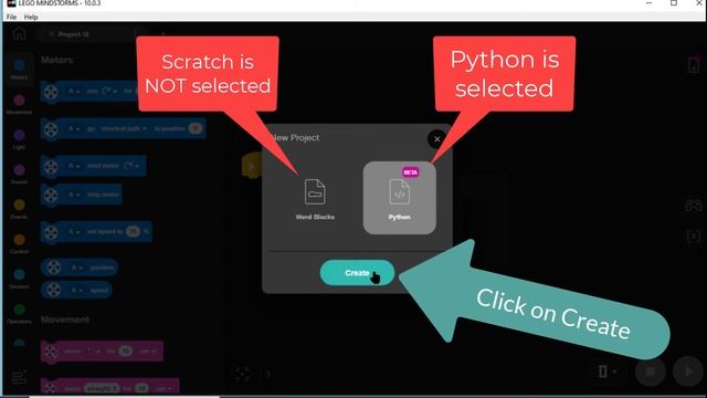 5. How to  code for Absolute Beginners using Scratch Python USB or Bluetooth for LEGO 51515 Invento
