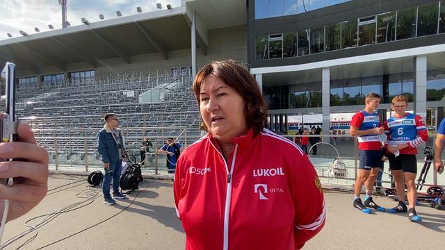 Комментарии Елены Вяльбе после спринта. Тюмень