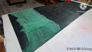 МК ПО ВАЛЯНИЮ ШАРФА ИЗ КАРДОЧЕСА. МЕРИНОСОВЫЙ КАРДОЧЕС - КАК ВАЛЯТЬ?