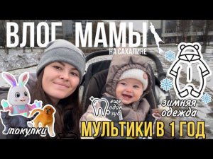 Мультики в 1 год | покупки для ребёнка | зимняя одежда | Влог мамы (62)