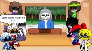 Undertale reacts to Dusttale //I Got No Time// meme