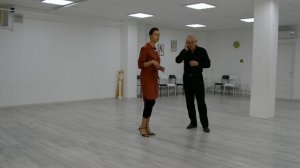 Уроки танго 1#  - La caminata: Alex Berg y Rita Esher