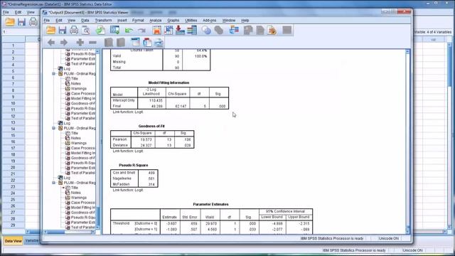 Conducting an Ordinal Regression in SPSS with Assumption Testing смотреть онлайн
