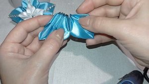 Просто, быстро и красиво МК/канзаши/Kanzashi/diy robótki ręczne, satynowa wstążka, ozdoba, kokardka