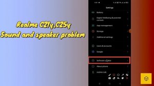 Realme c21y, c25y Sound and speaker not working problem fix 2022