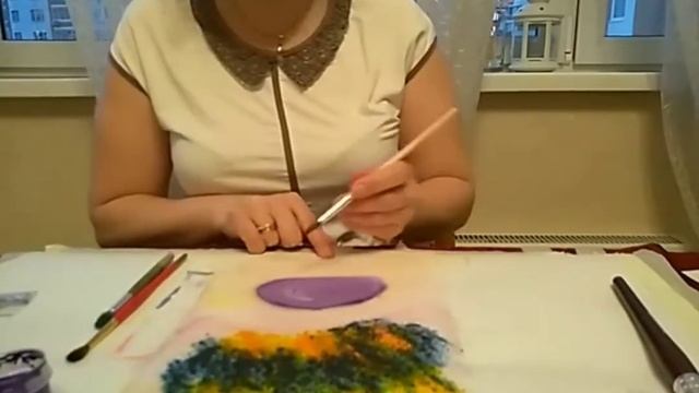 Нетрадиционная техника рисование. смотреть онлайн