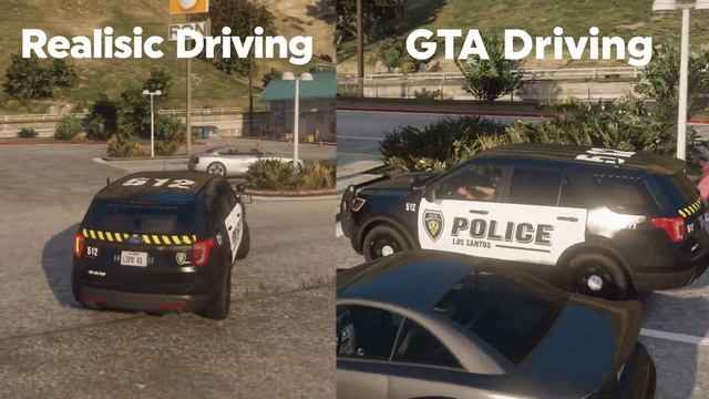 GTA Driving vs. Realistic Driving Visual Example смотреть онлайн