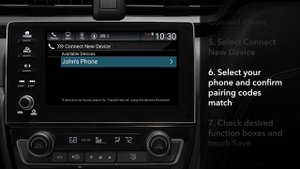 Honda Insight: How to Pair Mobile Phones to Bluetooth® HandsFreeLink®: Display Audio Models