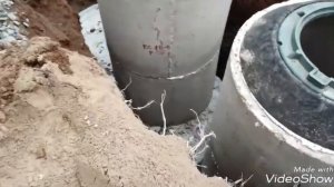 Септик из Бетонных колец. Слив из бани. И кессон