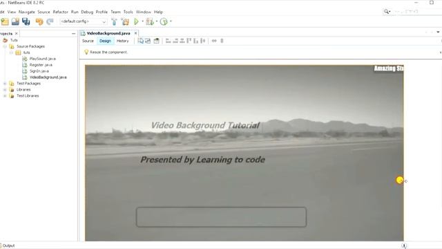 play video in jframe in Java netbeans| Java Video Background in Netbeans Ide| Jframe video play смотреть онлайн