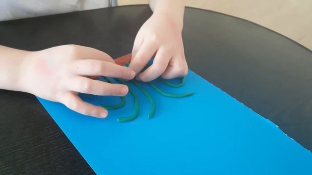 Подснежники из пластилина для детей. Цветы из пластилина на картоне для детей смотреть онлайн