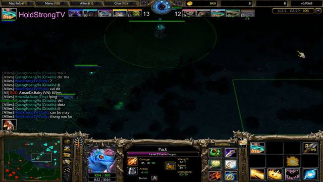 DOTA 1 Faerie Dragon Puck VS Pro Players (HARD GAME) смотреть онлайн