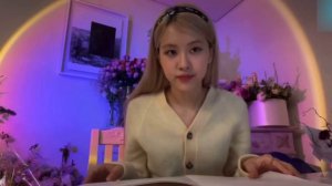 BLACKPINK Rosé Study with Me (No music, with whispers, white noise ASMR)