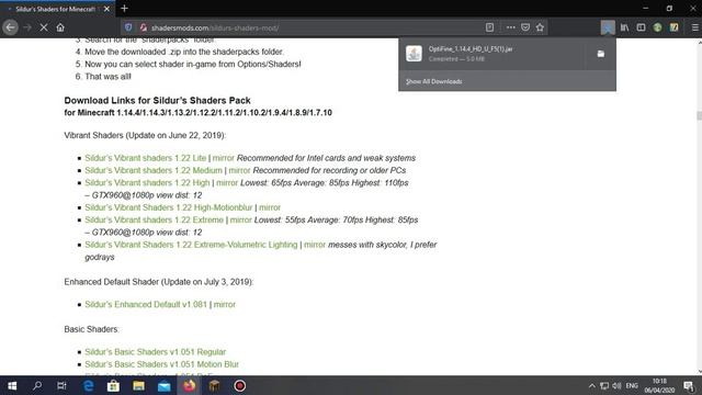 Tutorial Cara Memasang Shaders Untuk Low end PC Di Minecraft Java Edition! смотреть онлайн