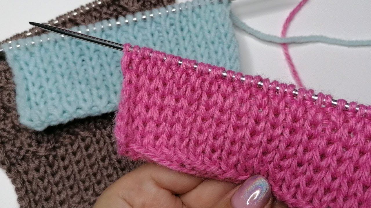 Красивая и ровная резинка спицами 1х1, которая отлично держит форму и не растягивается смотреть онлайн