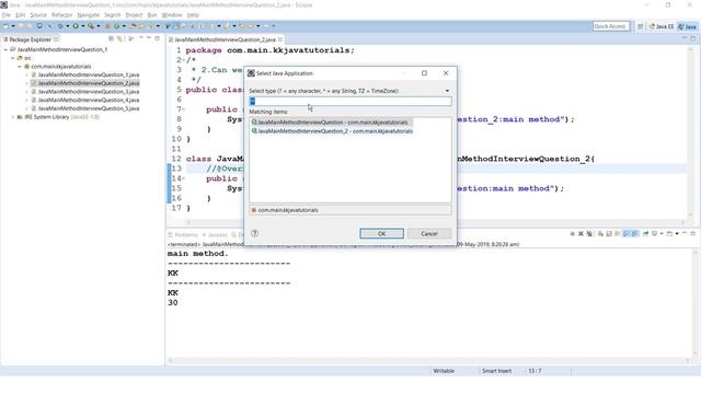 Java Main method Interview Questions with Answers PART1 ||Java Online Training