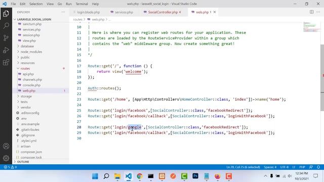 Laravel 8 Social Login | Facebook Google Github | Google Login | P - 4 смотреть онлайн