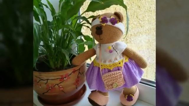 Мишка Сонечка крючком смотреть онлайн