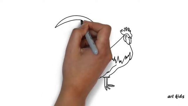 How to Draw a Cock / Как нарисовать петуха