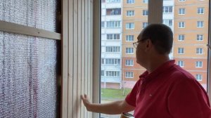 Утепление балкона пеноплексом .Отделка деревянной вагонкой .