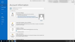 Outlook 2019 How to change your password