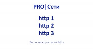 Эволюция HTTP: От HTTP/1.0 до HTTP/3 — Как изменился веб?