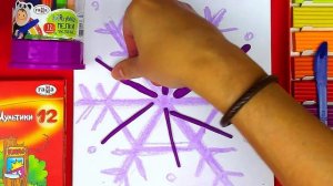 Лепим СНЕЖИНКУ из пластилина - урок видео лепки