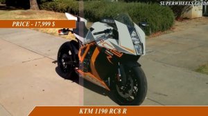 MV Augusta F4 RR vs KTM 1190 RC8R -specifications