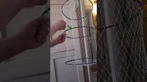 сборка рыболовного садка,посадка на кольца,обвязка,пояснения