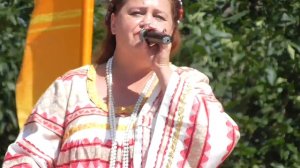 Концертный дуэт, русская народная песня, городской парк, город Орёл, 5 августа 2018 год, День города