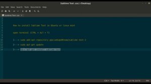 How to install sublime Text in Ubuntu or linux mint