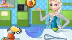 Elsa Cooking Pound Cake   Princess Cooking Games For Kids