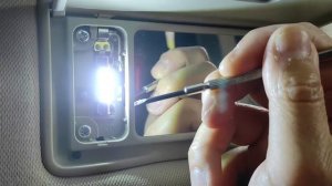 How to replace vanity mirror light - Mitsubishi Outlander 2013-2021