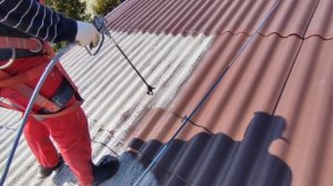 Покраска крыши из шифера #2 | Nakryshe.by